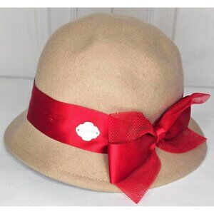 American Girl Kit's School Hat Beforever Wool Cloche Winter Child Size Girls S/M